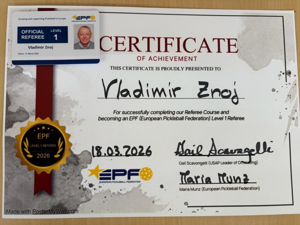 vlado znoj pickleball sodnik